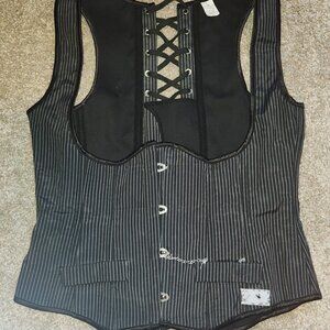 Women's Gothic Steampunk Corset Bustier Waist Cincher Underbust Corset Vest Tank
